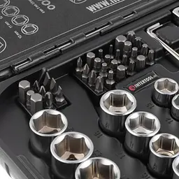 Набір інструментів 73 од. Storm, 1/2", 1/4", Cr-V Intertool ET-8073 - мініатюра 5