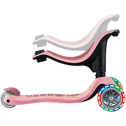 Самокат Globber Go up Sporty 1+ до 20/50 кг пастельно-рожевий (452-710-4) - мініатюра 10