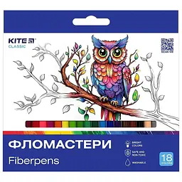 Фломастери Kite K-448 18 кольорів (4063276207074)(SC)