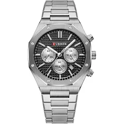 Годинник наручний Curren 8440 Silver Black Silver (18693)