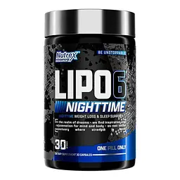 Жироспалювач Nutrex Research Lipo-6 Black NightTime Ultra Concentrate, 30 капсул