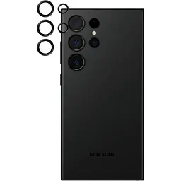Захисне скло на камеру Monblan Metal Ring Series для Samsung Galaxy S24 Ultra Black [111335] - мініатюра 3