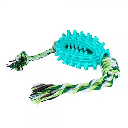 Іграшка для собак Bronzedog Petfun Dental Спайк з Канатом 8 х 13 см - мініатюра 2