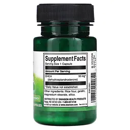Дегідроепіандростерон (ДГЕА) DHEA 50 мг - 120 капсул - мініатюра 2