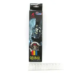 Олівці пластикові J. Otten Pirate, 6 кольорів
