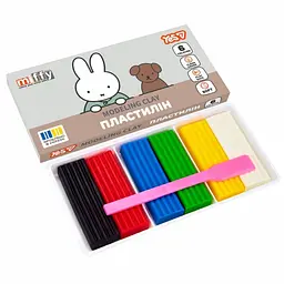Пластилін Yes 6 кольорів 120 г Miffy (540726)