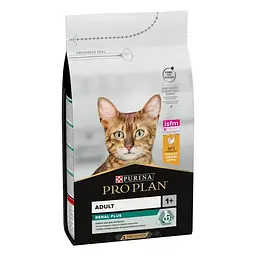 Сухий корм для дорослих котів Purina Pro Plan Adult 1+ Renal Plus з куркою 1.5 кг 12537536 - мініатюра 2