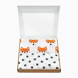 Пелюшки багаторазові Cosas дитячі Fox Paw 2 шт., 80х100 см, білі - мініатюра 2