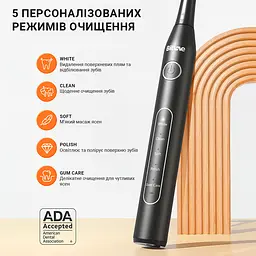Електрична зубна щітка Bitvae D2 8 насадок Black (BV-D2-b-cup) - мініатюра 2