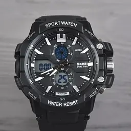Наручний годинник Skmei 0990 Black, 0990BK (17099) - мініатюра 2