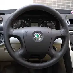 Чохол Обплетення Керма для Skoda Octavia A5 II / Fabia II 2005-2010 Шкіра (Модельна форма)