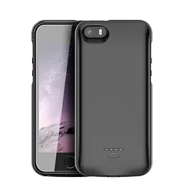 Чохол-акумулятор XON PowerCase для iPhone 5/5S/SE 4000 mAh Чорний (PCBS1105140B 1264) - мініатюра 2