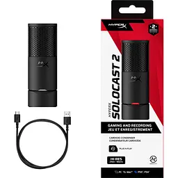 Мікрофон HyperX SoloCast 2 Black (AR0A0AA) - мініатюра 8