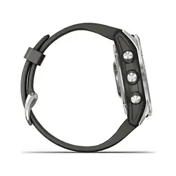 Смарт-годинник Garmin Fenix 7S Silver with Graphite Band (010-02539-00/01) - мініатюра 3