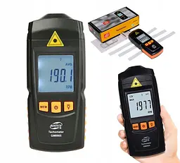 Тахометр безконтактний (2,5-99999 об./хв) BENETECH GM8905 - мініатюра 2
