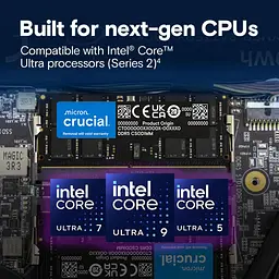 Модуль пам'яті Crucial DDR5 24GB 6400Mhz CSODIMM CL52 (CT24G64C52CS5) - мініатюра 5