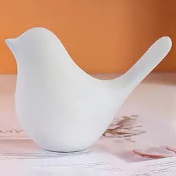 Декоративна статуетка MBM My Home Пташка біла (DH-ST-30 L WHITE) - мініатюра 3