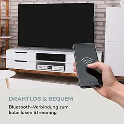 Підсилювач ресивер Auna HiFi CD Silver Star Internet/DAB+/FM CD WiFi (10036446) - мініатюра 7