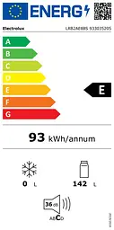 Холодильна камера Electrolux вбудована, 87.3x55х55, 142л, E, ST, білий - мініатюра 6