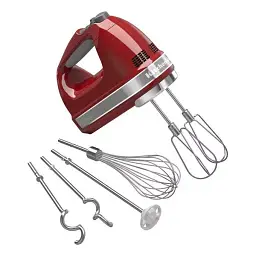 Міксер KitchenAid 5KHM9212EER ручний 9 швидкостей червоний - мініатюра 4