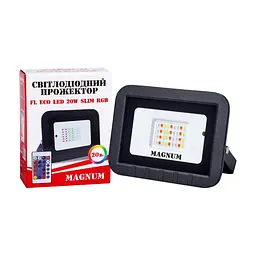 Прожектор MAGNUM FL ECO LED 20Вт slim_RGB IP65 (90018140) - мініатюра 5