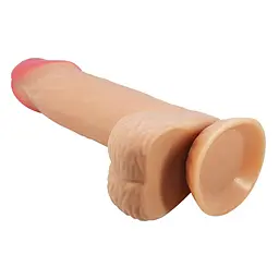 Фалоімітатор Baile Sliding Skin Bendable 8.1'' 20.6 см тілесний - мініатюра 5