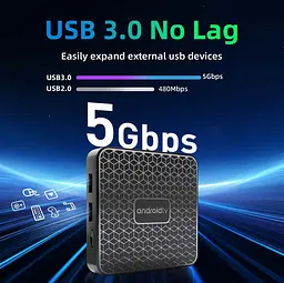 Смарт-ТВ-приставка Android 14 SmartTV AndroidTV RK3518 4K/8K, WiFi 6, 4/64 ГБ - мініатюра 5