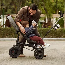 Триколісний велосипед Kinderkraft Aston 2 Plus Navy (KRASTO02NAVPL00) - мініатюра 10