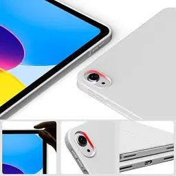 Чохол до планшета BeCover Tri Fold Soft TPU mount Apple Pencil Apple iPad 10.9" 2022/24/11" 2025 Gray (708461) - мініатюра 3