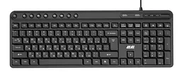 Клавіатура мембранна USB 2E KS-1100 Black, 104key, 2xUSB HUB, USB-A, EN/UK