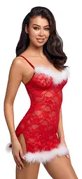Сорочка Cottelli Lingerie X-Mas S/M (червоний) - мініатюра 3