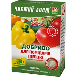 Уцінка. Добриво кристалічне Чистий Лист для помідорів, перцю та інших пасльонових 300 г (10508195)  - мініатюра 1