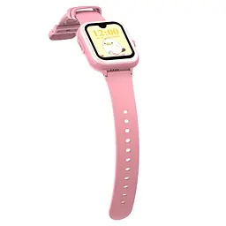 Розумний дитячий годинник Lemfo D59 з GPS, AMOLED дисплеєм, відеодзвінками, SIM-картою, кнопкою SOS та вологозахистом IP67 Рожевий - мініатюра 5