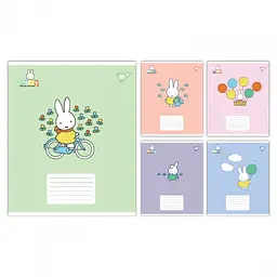 Набір зошитів учнівських Yes Miffy Playfull коса лінія 12 аркушів 25 шт 767633