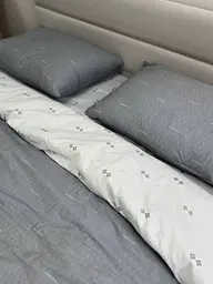 Комплект постільної білизни Ecotton двоспальний 180х215 см двосторонній сірий (23678) - мініатюра 7
