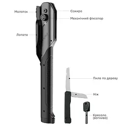 Багатофункціональна лопата-сокира Xiaomi NexTool Thunder Multi-Functional Shovel 2.0 (NE20057) - мініатюра 6