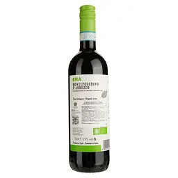 Вино Era Montepulciano D'Abruzzo Organic, червоне, сухе, 13%, 0,75 л - мініатюра 2