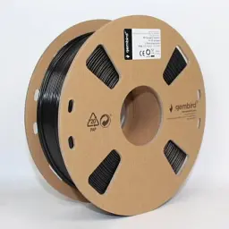 Пластик для 3D друку Gembird, PETG, Black, 1.75 мм, 1 кг (3DP-PETG1.75-01-BK)