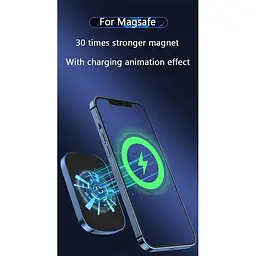 Зовнішній акумулятор JYD MagSafe wireless JYD-PB10 10000mAh бездротовий магнітний 15/20W блакитний - мініатюра 6