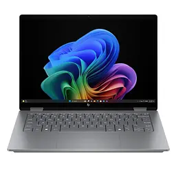 Ноутбук HP OmniBook X Flip 14 14-FM0154NG (14 2.8K OLED Touch 120 Hz, Intel Core Ultra 5 226V, 16 GB, 512 SSD, Intel Arc Graphics 130V, W11H) Meteor Silver (BZ)