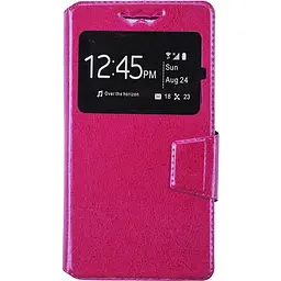 Чохол-книжка Toto Book Silicone Slide Universal Cover With Window 4.5"-4.8" Red - мініатюра 2