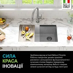 Кухонна мийка Kraus Bellucci KGUW1-33WH, Білий - мініатюра 5
