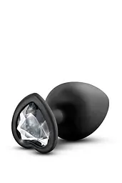Анальна пробка з каменем Blush Temptasia Bling Plug large Black - мініатюра 3
