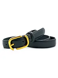 Жіночий шкіряний ремінь 2,3 х 105 см Weatro Чорний zhin-kit-23k-0090 (zhin-kit-23k-0090) - мініатюра 2