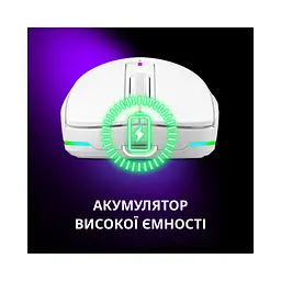Мишка Lorgar MSA10W Wireless Gaming Black (LRG-MSA10W-BK) - мініатюра 7