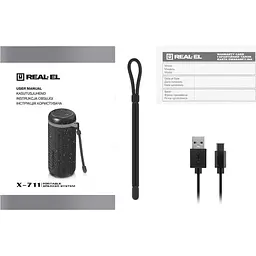 Портативна акустика REAL-EL X-711 Black (EL121600026) [134896] - мініатюра 12