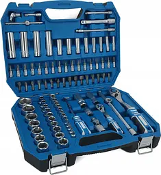 Набір інструментів Hoegert 1/2", 1/4" в кейсі 89 шт