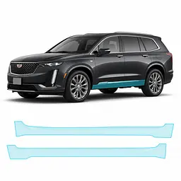 Антигравійна захисна бронеплівка за лекалами для Cadillac XT6 I 2019- нижня зона кузова пороги