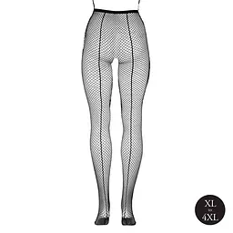 Колготки Le Désir with small fishnet structure, XL-4XL (чорний) - мініатюра 6