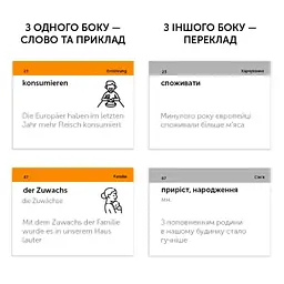 Картки для вивчення німецької мови English Student. Рівень В1.2 - Середній - мініатюра 3